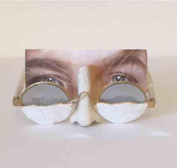 Glasses with half obscured